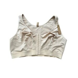 Shapellx Women Post-Surgical Front Closure Compression Bra Nude 3XL New